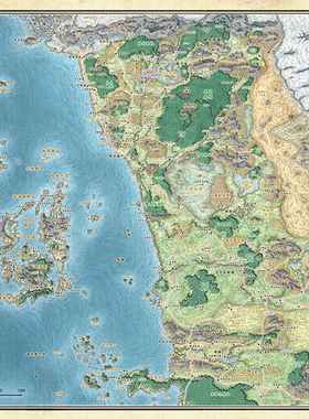 桌游驿站 DND 龙与地下城跑团模组 玩家订制棋盘牌垫地图TRPG组件