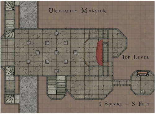 桌游驿站 玩家定制 DnD 5e 地城府邸 模组棋盘 TRPG 跑团地图