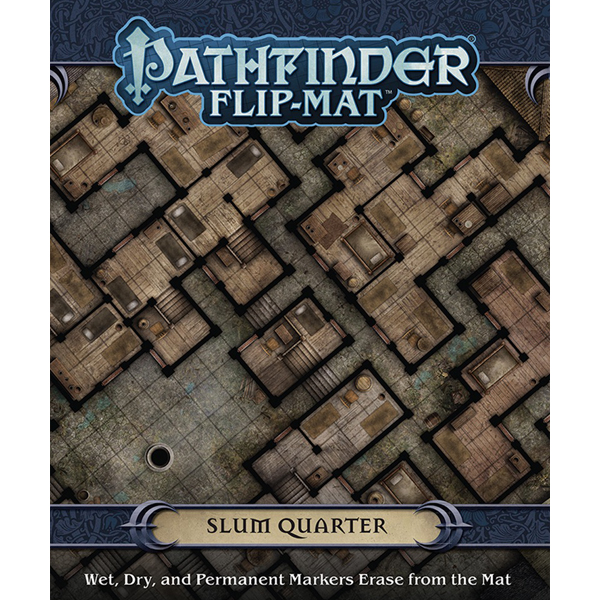 桌游驿站 PZO30067 跑团棋盘 PathFinder Slum Quarter开拓者TRPG