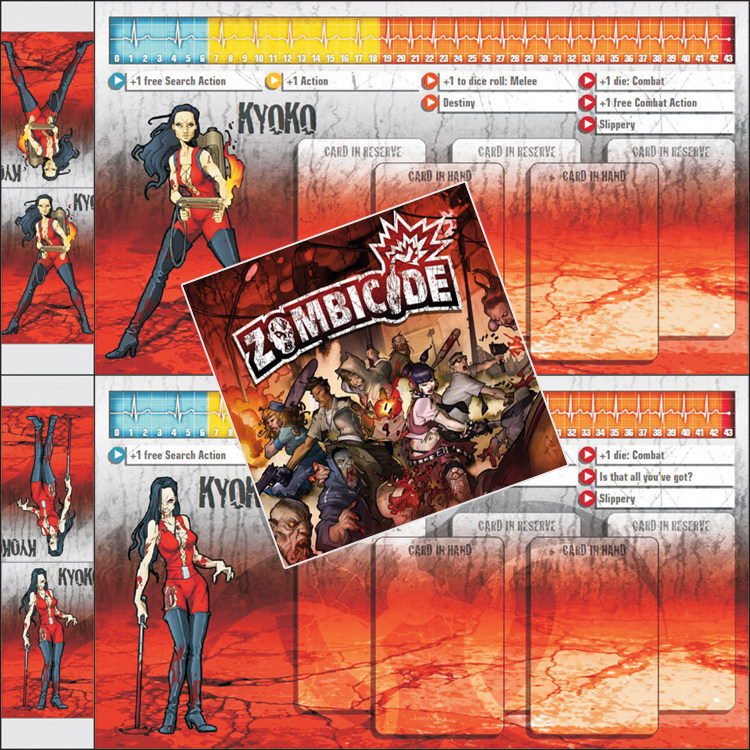 桌游驿站 Zombicide 丧尸围城 无尽杀戮 Kyoko 扩展角色幸存者