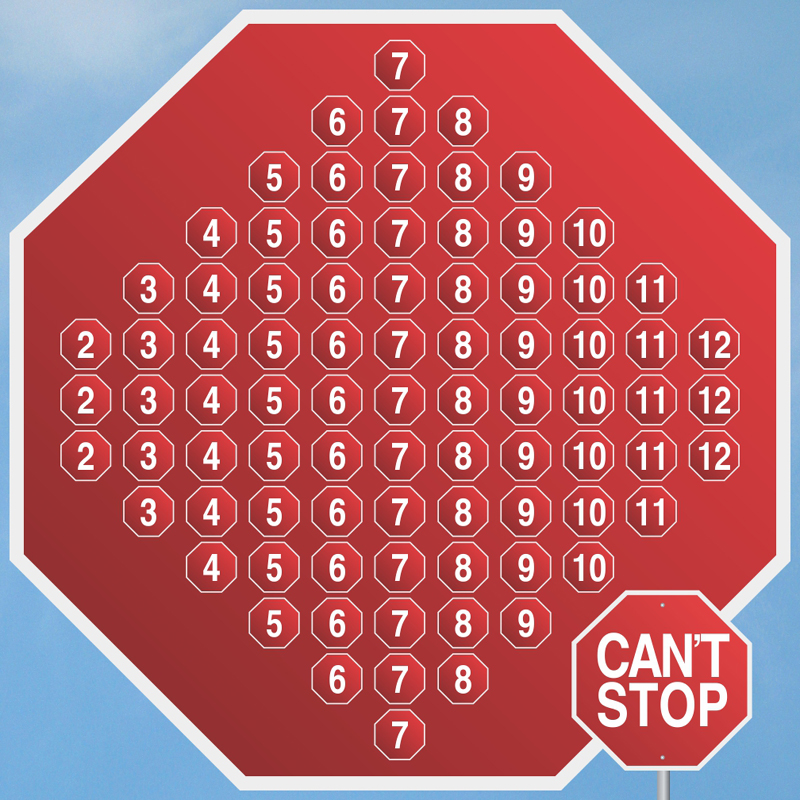 桌游驿站 Can't Stop 欲罢不能停不了争上游聚会益智策略DIY组件