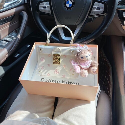 CallmeKitten高级轻奢刺绣盒子包