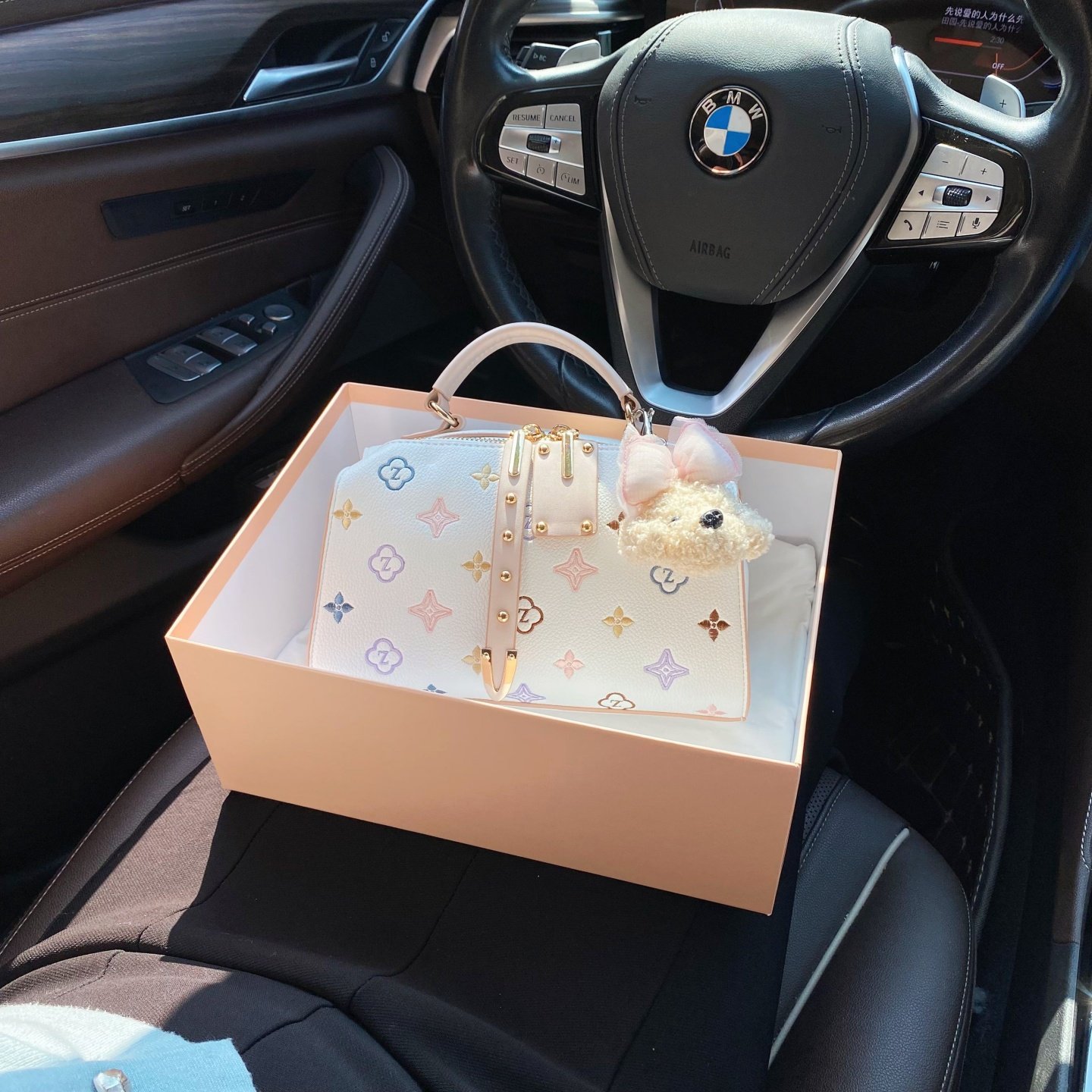 CallmeKitten经典彩色老花刺绣波士顿枕头包2026新款通勤斜挎包包,箱包皮具/热销女包/男包,波士顿包,淘宝优惠券,粉丝福利购,淘宝优惠卷