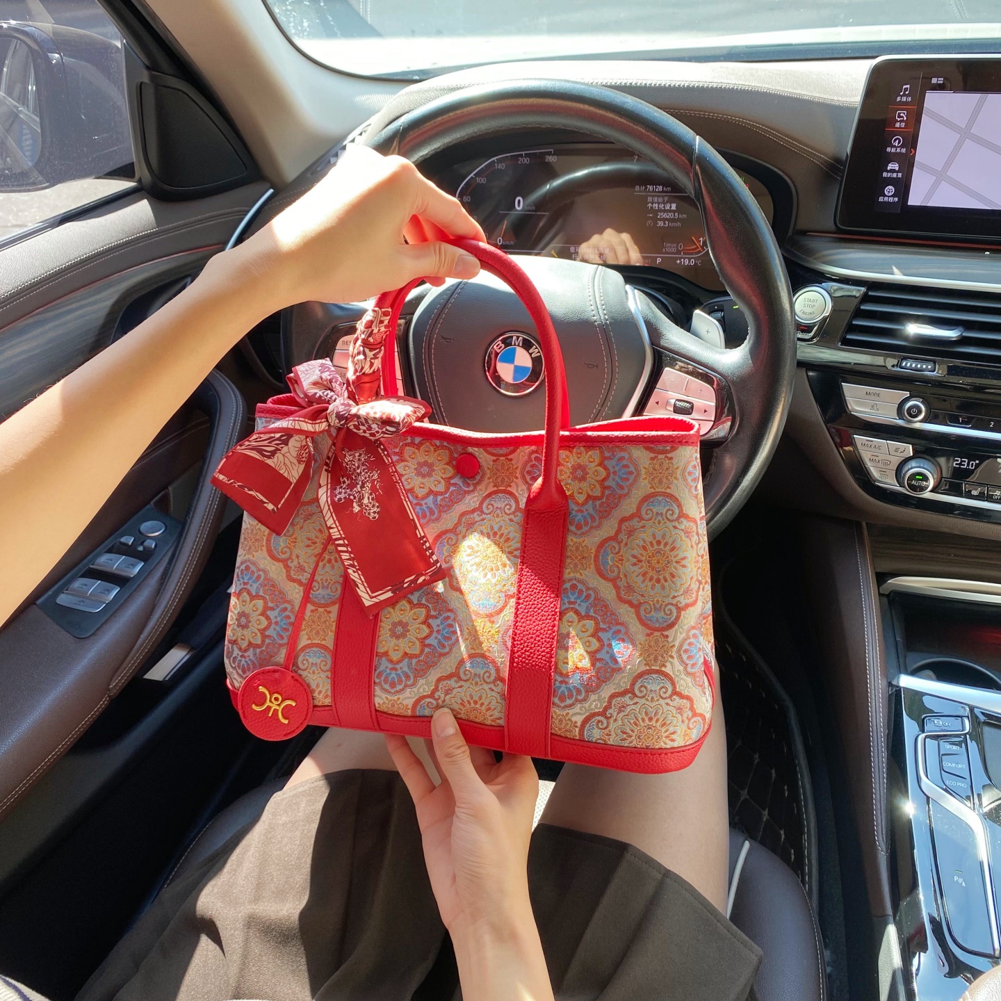 CallmeKitten非遗宋锦刺绣花园包