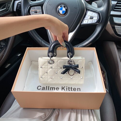 CallmeKitten高级感镶钻戴妃包
