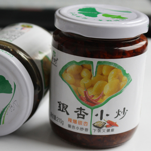 银杏酱银杏小炒银杏特产郯城特产有酱香口味和香辣口味拍一件2瓶