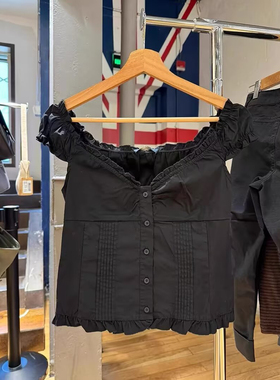 Brandy Girl BM新款美式复古纯色圆领无袖背心bm修身显瘦百搭上衣