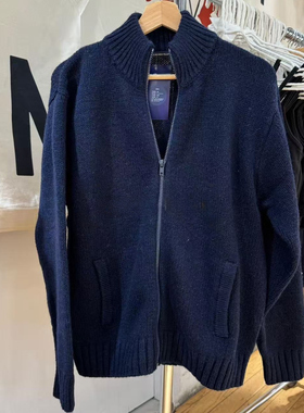 Brandy Girl BM新款美式复古拉链针织开衫bm宽松显瘦毛衣外套女潮