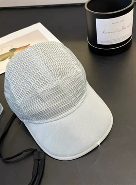 Brandy Girl BM新款美式复古纯色网眼透气棒球帽bm鸭舌帽男女百搭