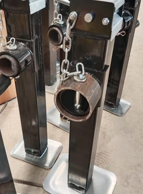 拖车千斤顶手摇式农用车农具支腿1吨2T3T牛腿加厚折叠拖拉机车梯