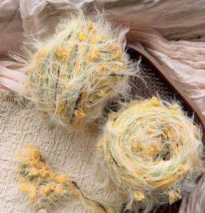 手混线｜满树花开 手工钩织包包发夹发圈帽子卡套装饰diy毛线