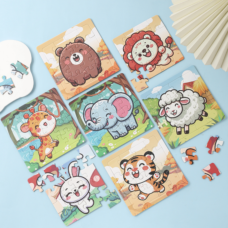 纸质儿童拼图益智力积木玩具2-3-6岁4宝宝女孩男孩幼儿园早教动脑