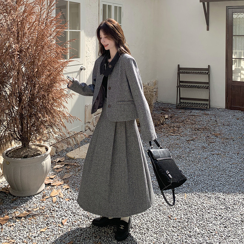 2c062-6078-p205-k289-高级感呢料套裙套装,女装套装/套裙,2C062
