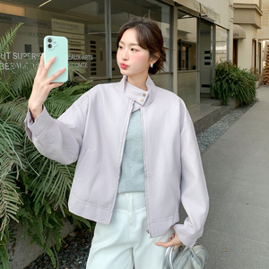新款大货已出 宽松韩系皮衣设计感外套610-p165-k269图片