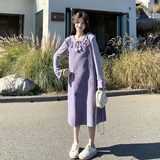 新款连衣裙打底衫两件套套装605-p195-k309，女装孕妇装，2C062