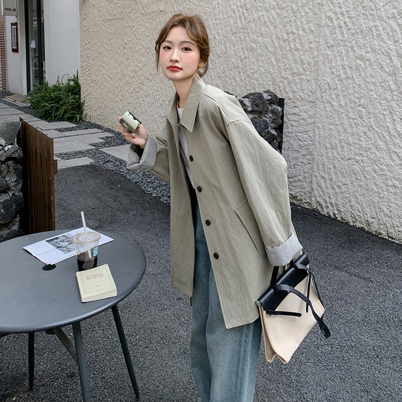 新款大货已出韩系中长款风衣外套-2506-p155-k229,女装风衣,2C062