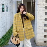 主推新款-黄格羽绒服宽松小个子外套902-p265-k399，女装羽绒服，2C062