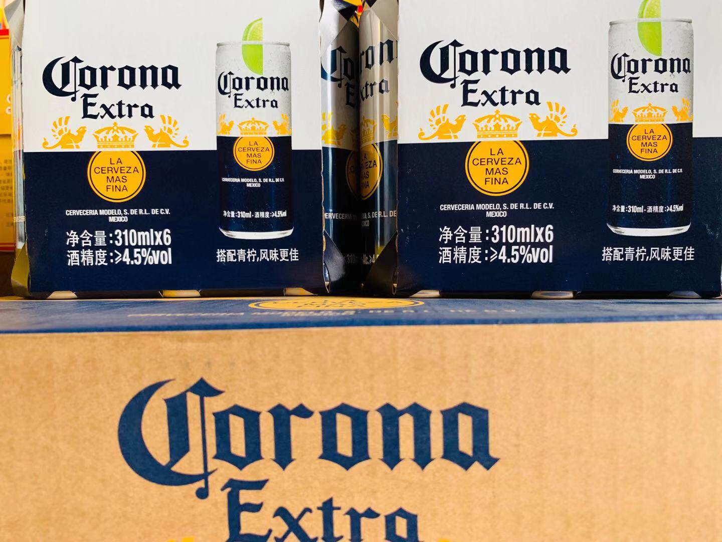 科罗娜啤酒 国产行货  墨西哥科罗娜啤酒易拉罐 整箱310毫升*24