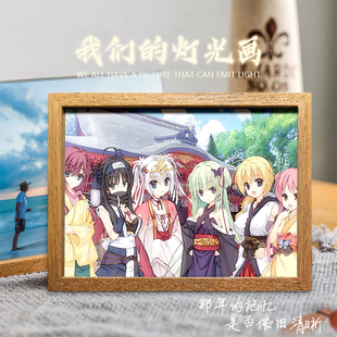 灯光画千恋万花周边丛雨朝武芳乃常陆茉子装饰相册摆件氛围小夜灯