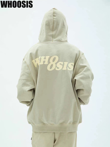 WHOOSIS（不知其名）经典8字logo拉链帽衫卫衣情侣休闲美式男街头