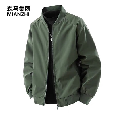 秋季棉致美式工装外套男款防水防风棒球服飞行员夹克痞帅休闲3