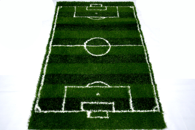 欧洲杯迷你足球草坪垫氛围布置