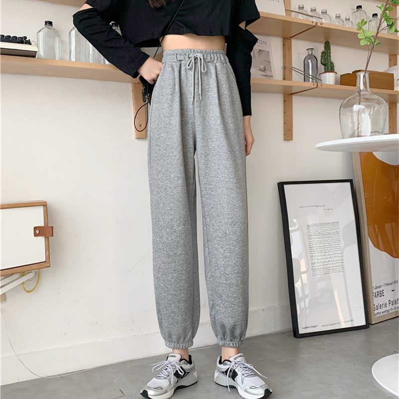 New loose and slim sports casual Plush Leggings