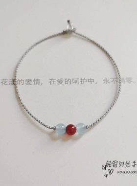 原创红玛瑙情侣手链包邮