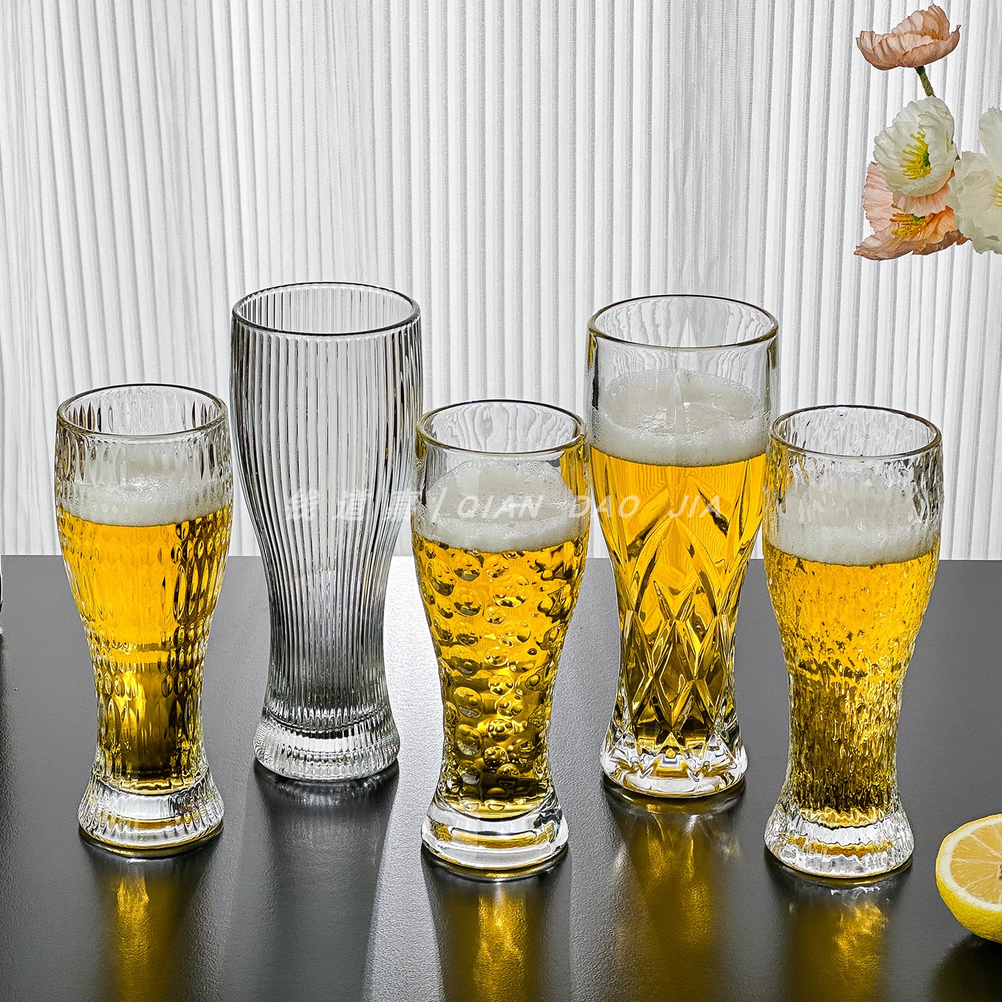 钱道嘉酒吧大容量啤酒杯果汁杯