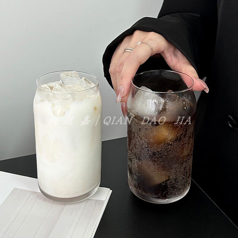 钱道嘉易拉罐可乐杯高级感玻璃杯