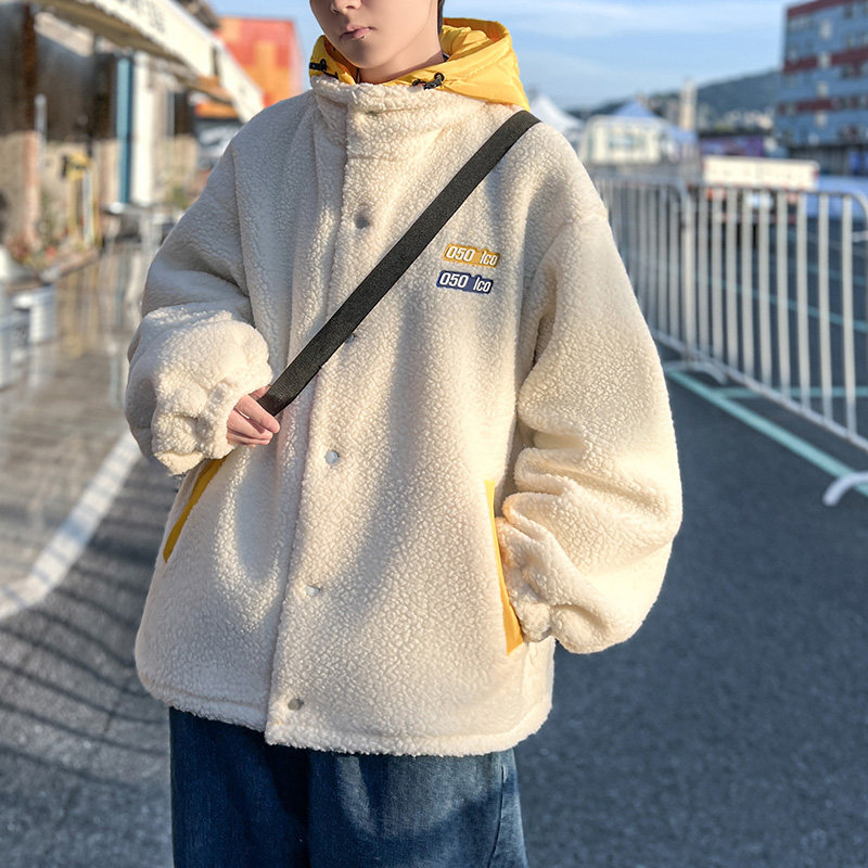 羊羔毛超保暖连帽假俩件衣1017-MY7723-P138,男装棉衣,星座1017