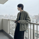 现货2026飞行夹克外套春秋薄款痞帅街头潮牌立领上衣DK568-P118，男装夹克，星座1017