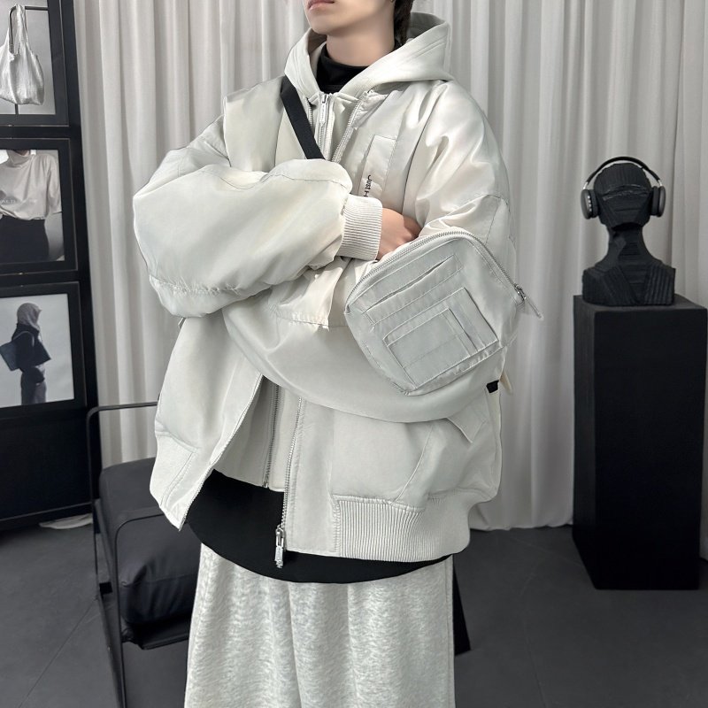 冬季新款假两件棉服外套美式飞行员夹克MF203-P148,男装夹克,星座1017