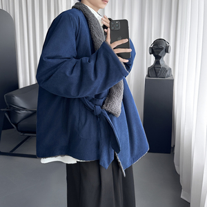 风秋冬加绒加厚交领汉服外套古风道袍棉衣 Y8117-P128图片