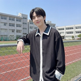 现货潮衬衫小众刺绣长袖衬衣新中式情侣外套DY877-P68，男装衬衫，星座1017