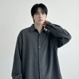 2026春季轻熟风男竖条纹长袖衬衫高级感外套DS94-P68，男装衬衫，星座1017