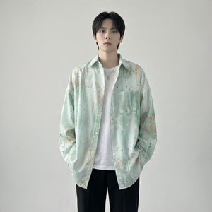 现货男潮ins小众设计感的情侣装衬衣 FC12-P48,男装衬衫,星座1017