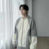 休闲百搭撞色拼接棒球服美式复古夹克JK830-P80，男装夹克，星座1017