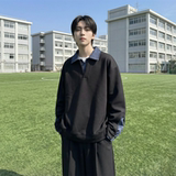 现货春季新款翻领高级感衬衫领上衣长袖卫衣男装潮WY212-P68，男装衬衫，星座1017