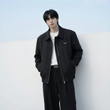 现货棒球领短款夹克高级感美式垫肩外套HJ7727-P90X149，男装夹克，星座1017