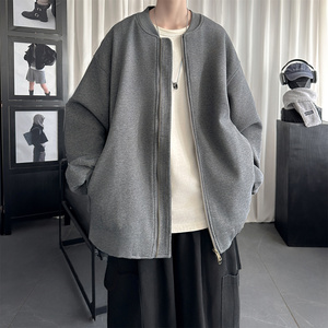 现货 2026日系痞帅华夫格宽松休闲棒球立领夹克衫外套 NK828-P89，男装夹克，星座1017