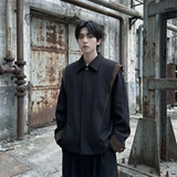 现货新款春季飞肩撞色夹克外套男设计感痞帅上衣JK905-P108，男装夹克，星座1017