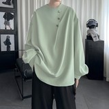 现货新中式衬衣高级感小香风衬衫小众微闪潮流痞帅衬衣A903-P68，男装衬衫，星座1017