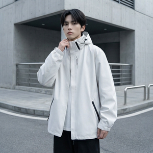 2026春款流行冲锋衣工装连帽美式高街休闲外套 AK03-P68，男装夹克，星座1017