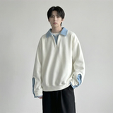 现货春季新款翻领高级感衬衫领上衣长袖卫衣男装潮WY212-P68，男装衬衫，星座1017