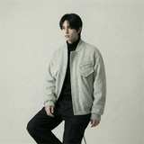 现货美式毛呢夹克棉服加厚高级痞帅夹棉棒球服短款外套Q955-P138，男装夹克，星座1017