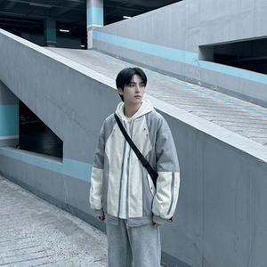现货休闲百搭撞色拼接棒球服美式复古夹克 JK830-P80图片