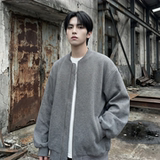 现货2026日系痞帅华夫格宽松休闲棒球立领夹克衫外套NK828-P89，男装夹克，星座1017