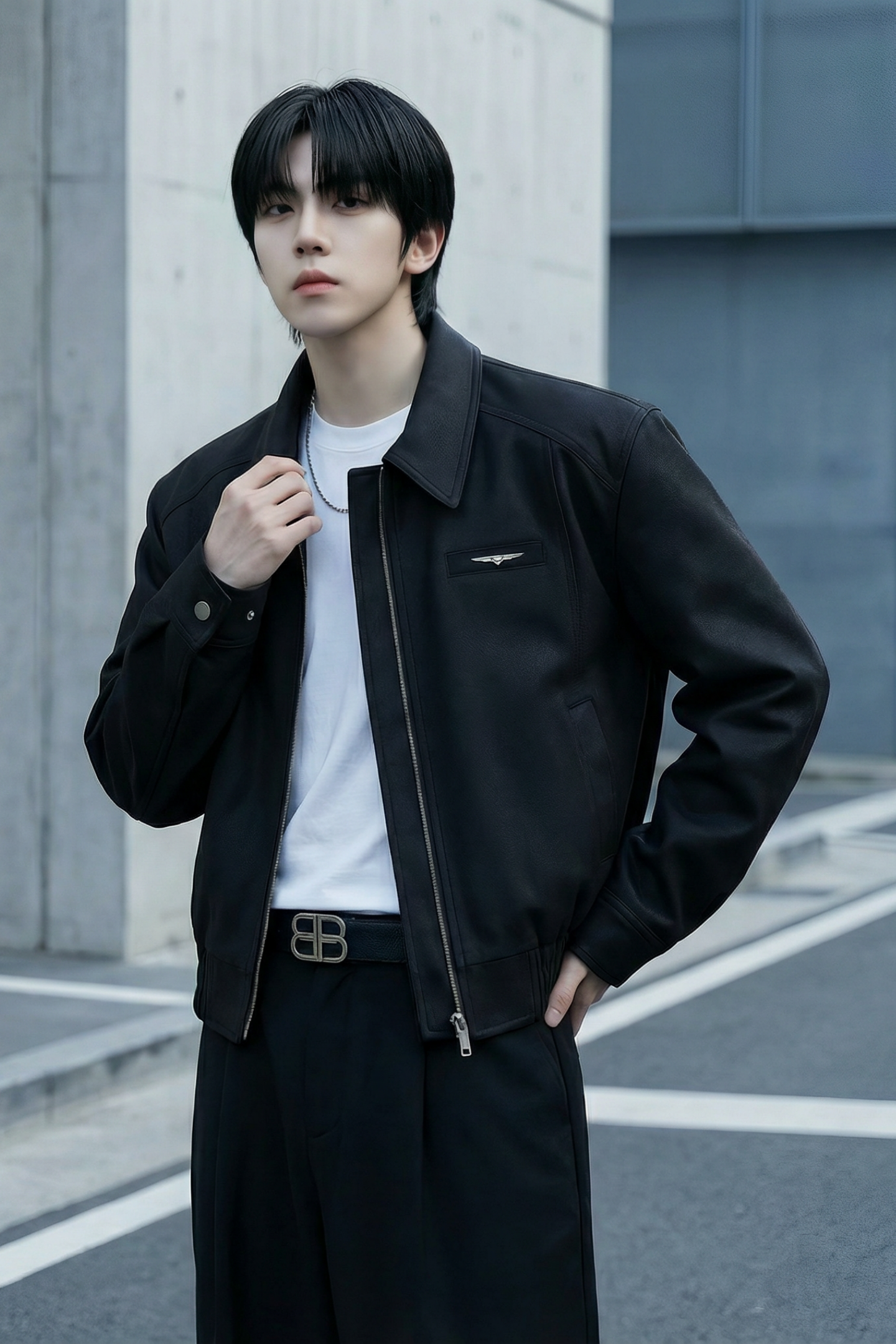 现货2025棒球领短款夹克高级感美式垫肩外套HJ7727-P90X149,男装夹克,星座1017