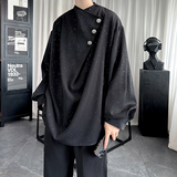 现货新中式衬衣高级感小香风衬衫小众微闪潮流痞帅衬衣A903-P68，男装衬衫，星座1017